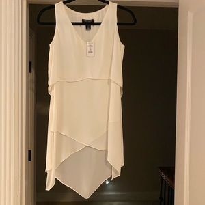 Three tiered sleeveless blouse